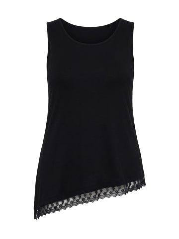 Strick-Top in schwarz