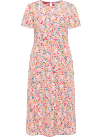 Damen Midikleid in Rosa Mehrfarbig