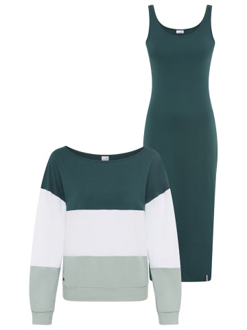 2-in-1-Kleid in petrol