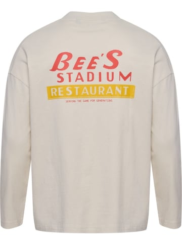 Longsleeve "Loose T-Shirt Longsleeve Bees Stadium" in Weiß