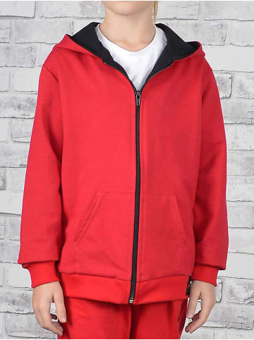 Sweatjacke in Rot