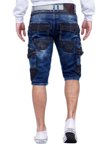 Herren Regular Fit Shorts Stonewashed in Blue
