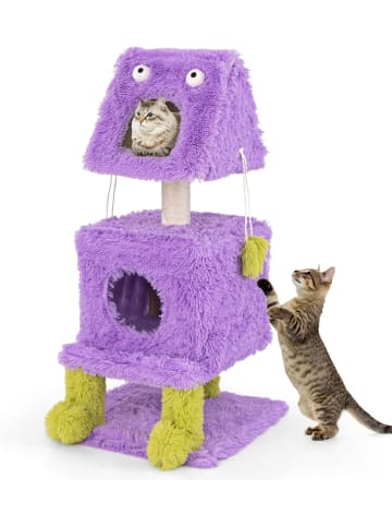 Kratzbaum Monster-Thema 111cm in Lila