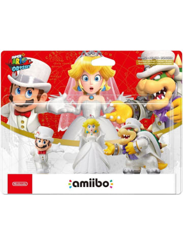 Amiibo Mario/Peach/Bowser Wedding 3-Pack Super Mario Odyssey 3+