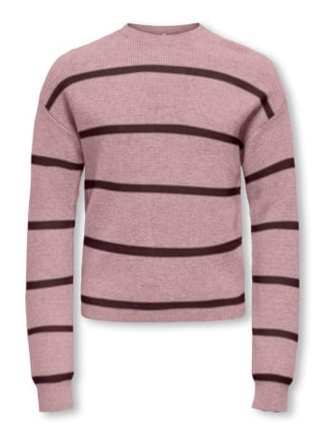 Pullover KOGFRANCA SHORT L/S STRIPE KNT in keepsake lilac