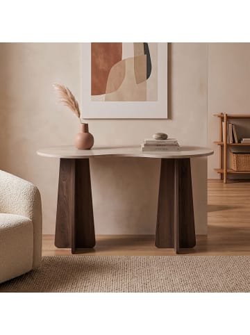 Schreibtisch COMO in Walnuss - (W)120  x (H)75  x (L)60 cm