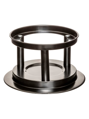 Fondue-Set für 6 Personen, Metall in Schwarz, 25,5 x 19 x 19 cm