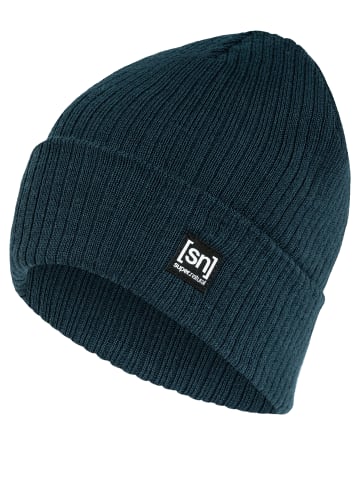 Merino Mütze RIFFLER BEANIE in blau