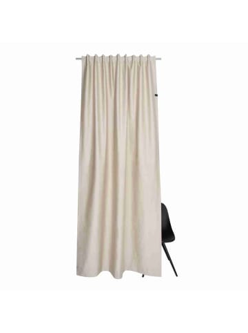 Blickdichter Schlaufenvorhang SOFT 1 in Beige