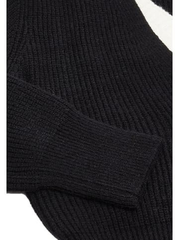 Damen Strickjacke in Schwarz Wollweiss