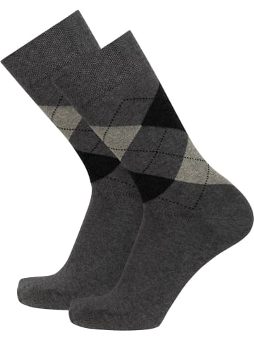 6 Baumwollsocken mit Karo-Motiv Camel in Karo