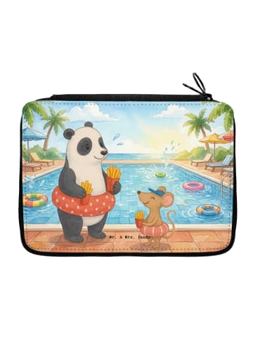 Bleistiftetui Panda Schwimmbad Pommes Design oh... in Weiß