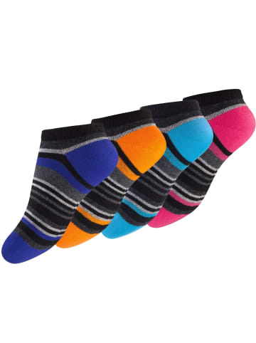 Kinder Sneaker Socken 8 Paar, mit Ringel in Bunt