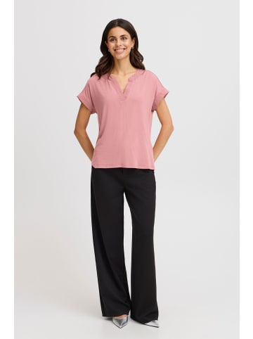 Kurzarm-Bluse FRLIV Loose fit in Nostalgia Rose