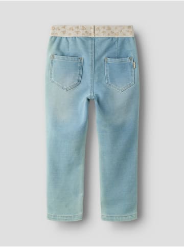 Jeanshose in light blue denim/heart