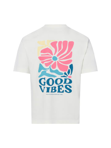 T-Shirt in weiß blau