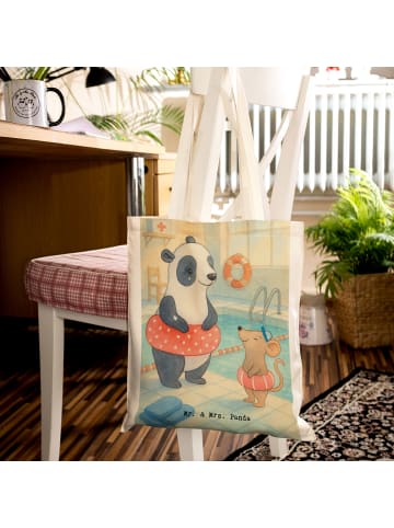 Tasche Otter Schwimmen Design ohne Spruch in Weiß