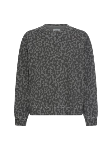 Oversize-Sweatshirt aus 100% Baumwolle in Dunkelgrau