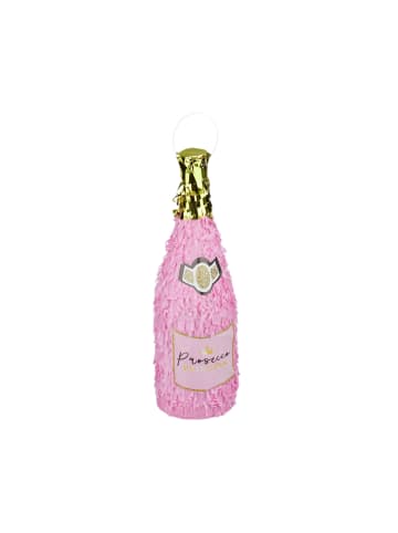 3x Pinata "Sektflasche" in Rosa