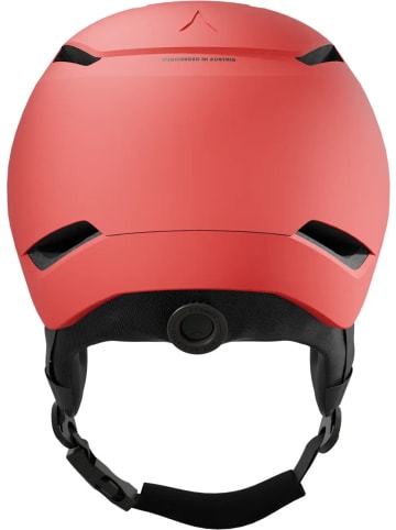 Skihelm mit Visier in rot
