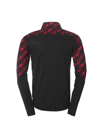 1/4 ZIP TOP Progressive 28 Kids in schwarz/rot