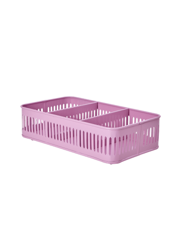 Besteck Korb aus Metall aus pink in pink