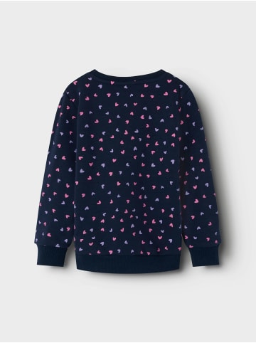 Sweatshirt Regular Fit Pullover Rundhals in Dunkelblau