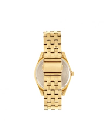 Gann Armbanduhr mit Wochentags- und Datumsanzeige in Gold/White