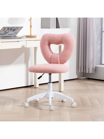 Schreibtischstuhl in Rosa 56L x 45B x 88H cm