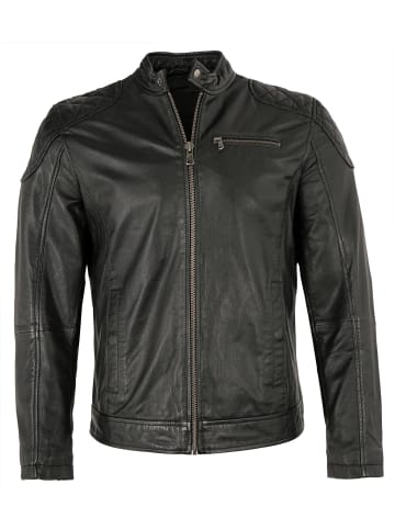 Lederjacke Lammnappa in Schwarz