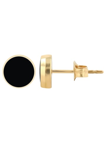 Unisex Ohrringe – Ohrstecker aus Titan mit Strass Steinchen in gold