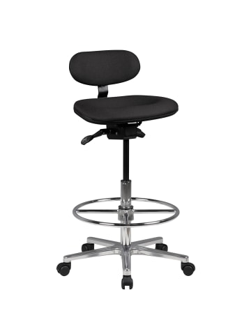 Bürostuhl in Schwarz / Stoff / 60x60x60