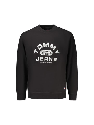 Schwarz Baumwolle Herren Sweatshirt
