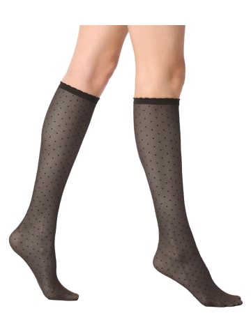 Kniestrümpfe PLUMENTIS in schwarz
