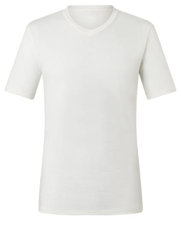 Merino T-Shirt M SIERRA140 V NECK in weiß