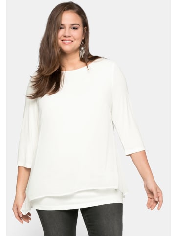 Blusenshirt in offwhite