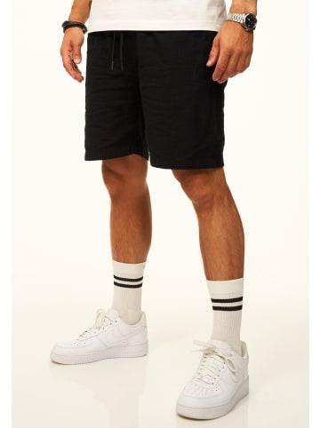 Shorts - für Herren in Leinen-Optik als Kurze Hose - Sommershorts in Black