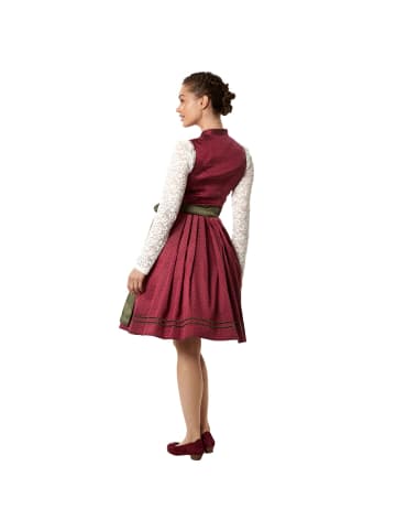 Midi-Dirndl Sarah in rot/grün