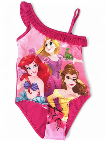 Badeanzug Disney Princess mit Rüschendetails in Dunkelpink