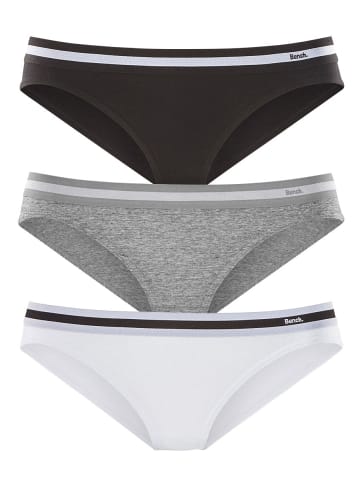 Slip in schwarz, weiß, grau-meliert
