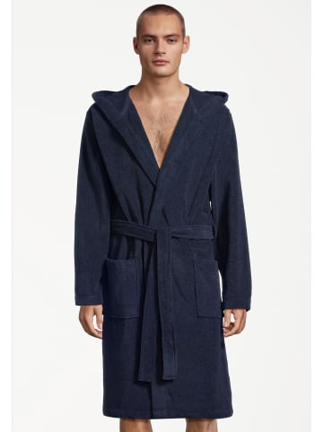 Morgenmantel Basic in Nightblue