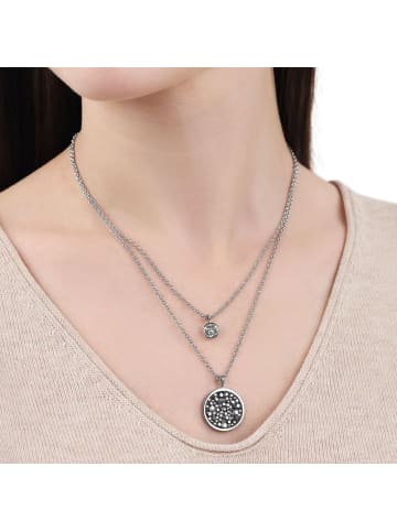 Kette mit Anhänger Edelstahl in silber