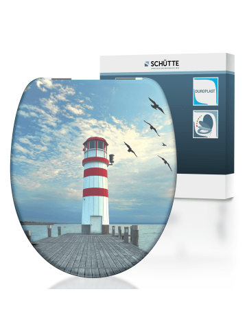 Duroplast WC-Sitz LIGHTHOUSE, mit Absenkautomatik