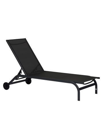 Sonnenliege Halfdan Schwarz 67 x 190 cm