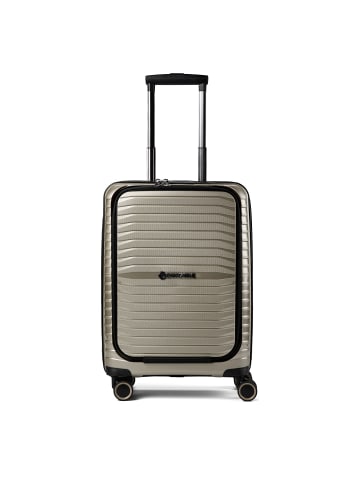 Bright + 4 Rollen Kabinentrolley 55 cm Laptopfach champagne