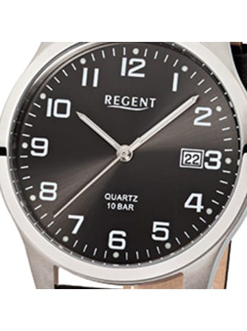 Armbanduhr Regent Titan-Uhren schwarz mittel (ca. 37mm)