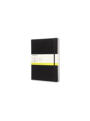 Notizbuch mit festem Einband, 70g-Papier, Blanko "Classic" in Schwarz