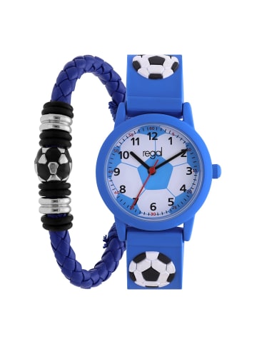 Kunststoff Quarzuhr Regal Blau
