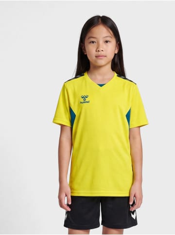T-Shirt Hmlauthentic Kinder in BLAZING YELLOW/TRUE BLUE