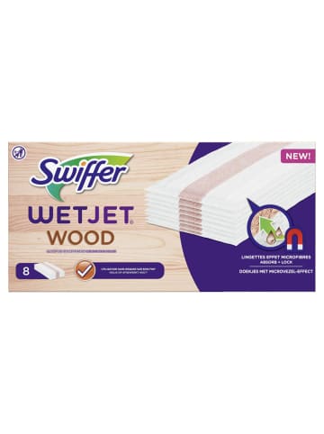 Nachfüllpackung für Feuchttücher mit Mikrofaser-Effekt Wet Jet Wood